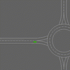Safe MARL roundabout scenario